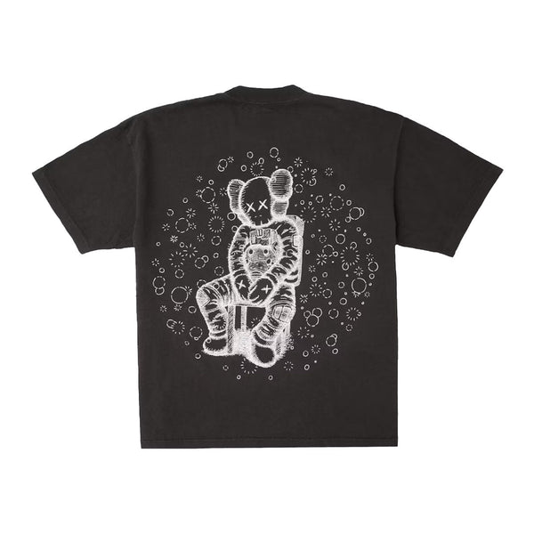 KAWS For Kid Cudi Moon Man GID Tee Vintage Black by Kaws - NWAHype 1 for streetwear T-Shirts in USA