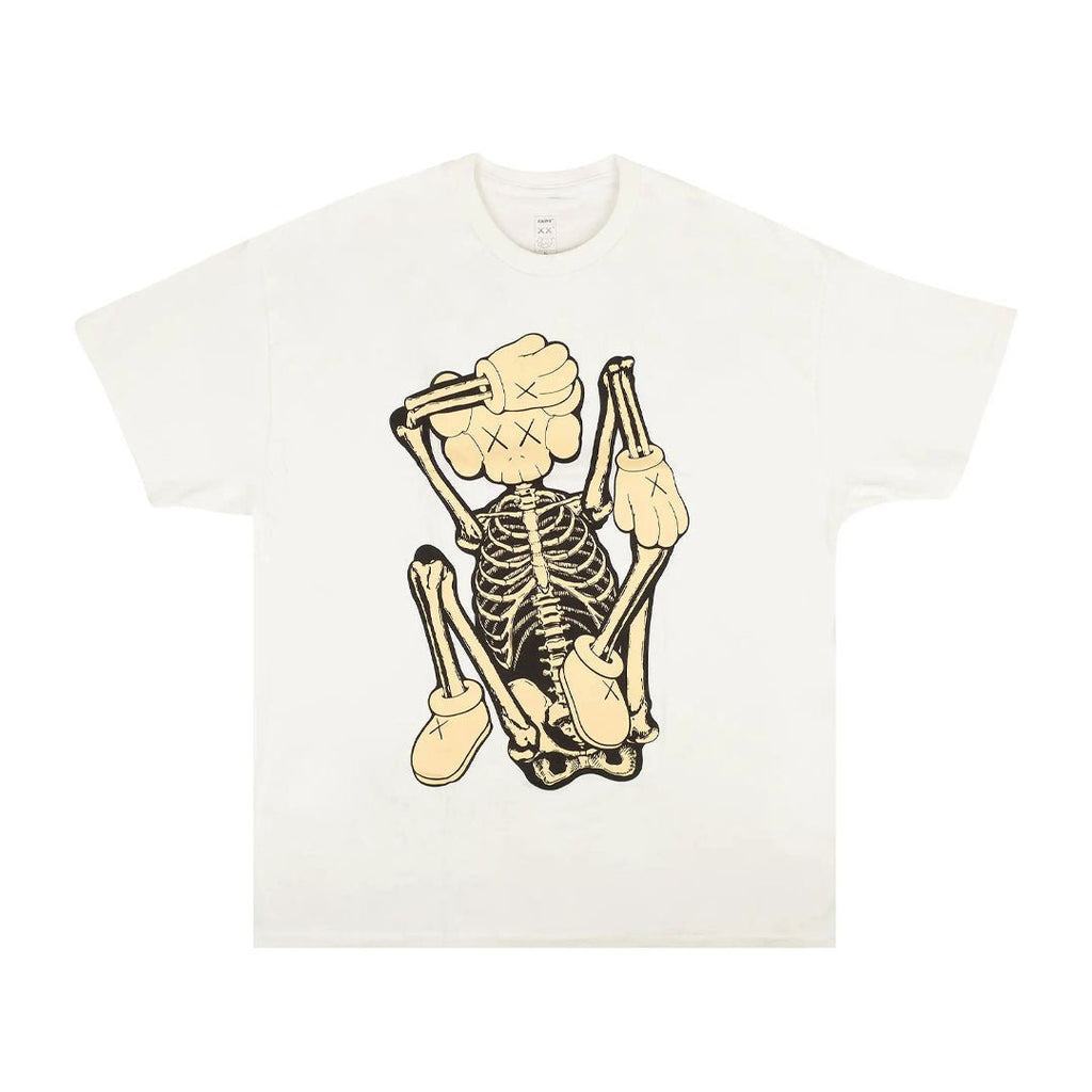 KAWS Skeleton New Fiction Bone Tee 'White' by Kaws - NWAHype 1 for streetwear T-Shirts in USA