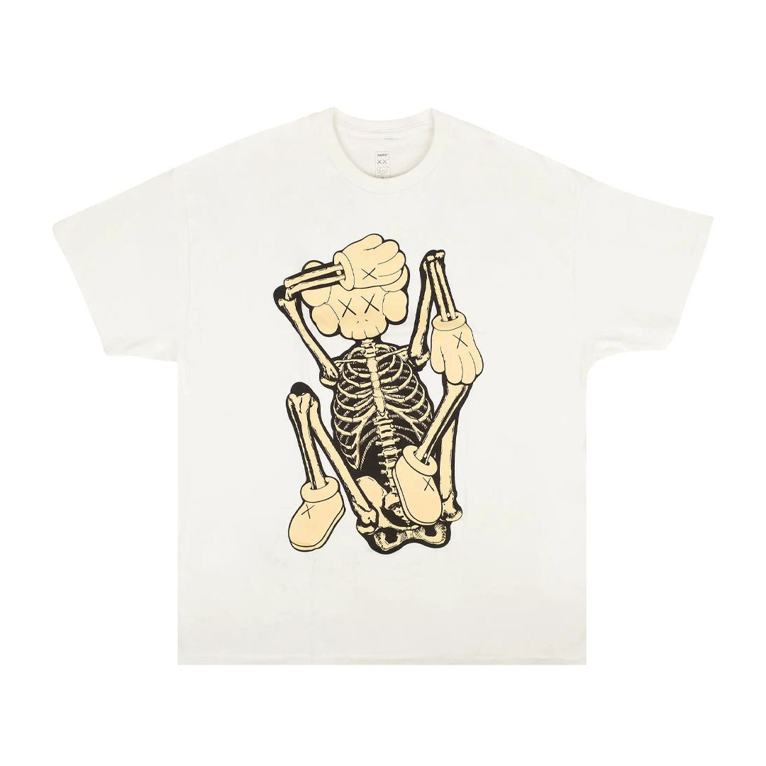 KAWS Skeleton New Fiction Bone Tee 'White' by Kaws - NWAHype 1 for streetwear T-Shirts in USA