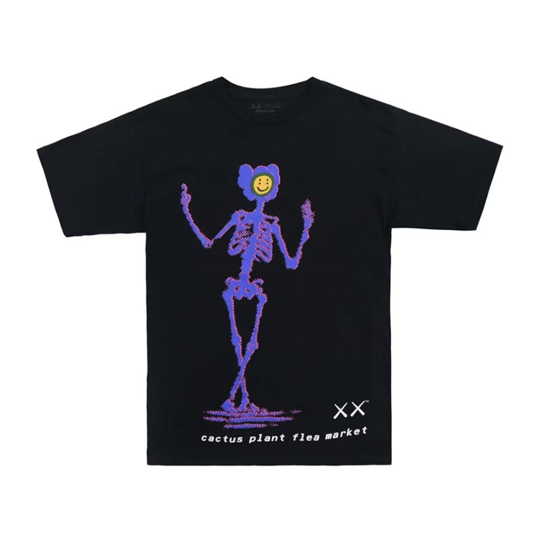 KAWS x Cactus Plant Flea Market Tee Black by Kaws - NWAHype 1 for streetwear T-Shirts in USA