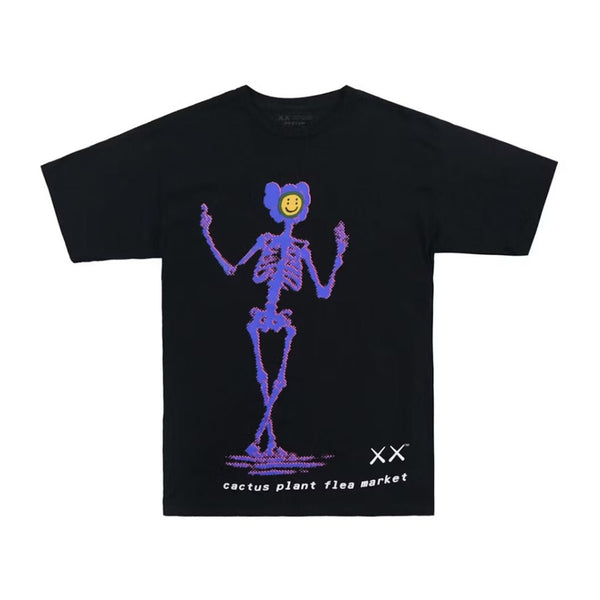 KAWS x Cactus Plant Flea Market Tee Black by Kaws - NWAHype 1 for streetwear T-Shirts in USA
