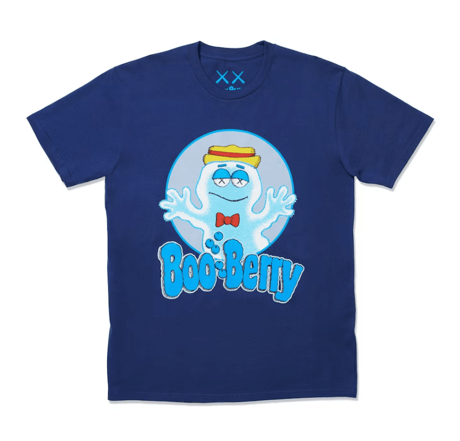 KAWS x Monsters Boo Berry Tee Blue by Kaws - NWAHype 1 for streetwear T-Shirts in USA