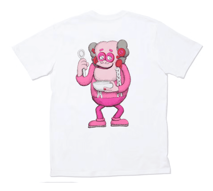 KAWS x Monsters Franken Berry Tee White by Kaws - NWAHype 1 for streetwear T-Shirts in USA