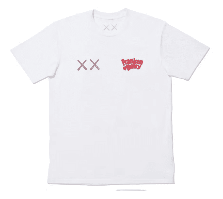 KAWS x Monsters Franken Berry Tee White by Kaws - NWAHype 1 for streetwear T-Shirts in USA
