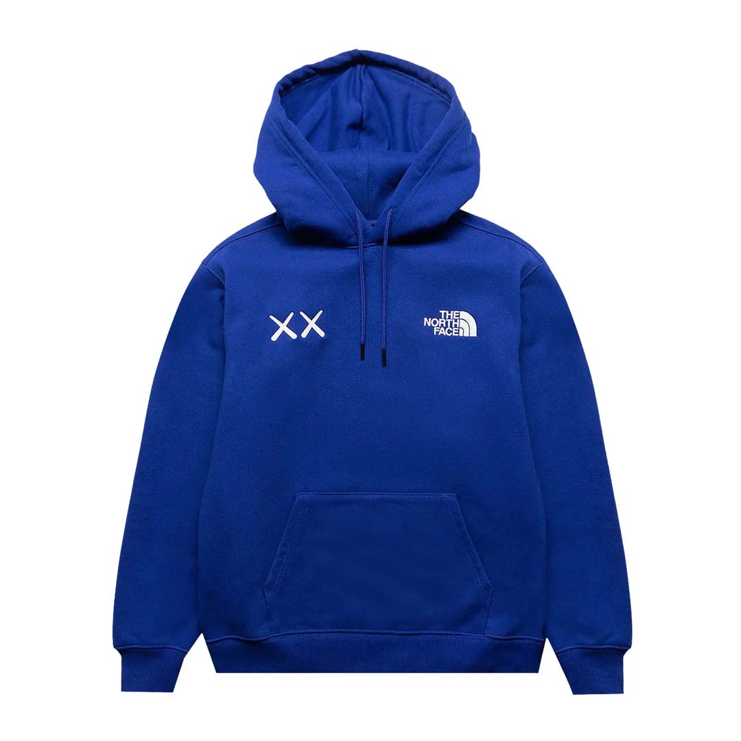 Kaws x The North Face Pullover Hoodie Bolt Blue by Kaws - NWAHYPE No.1 for streetwear Hoodies in USA