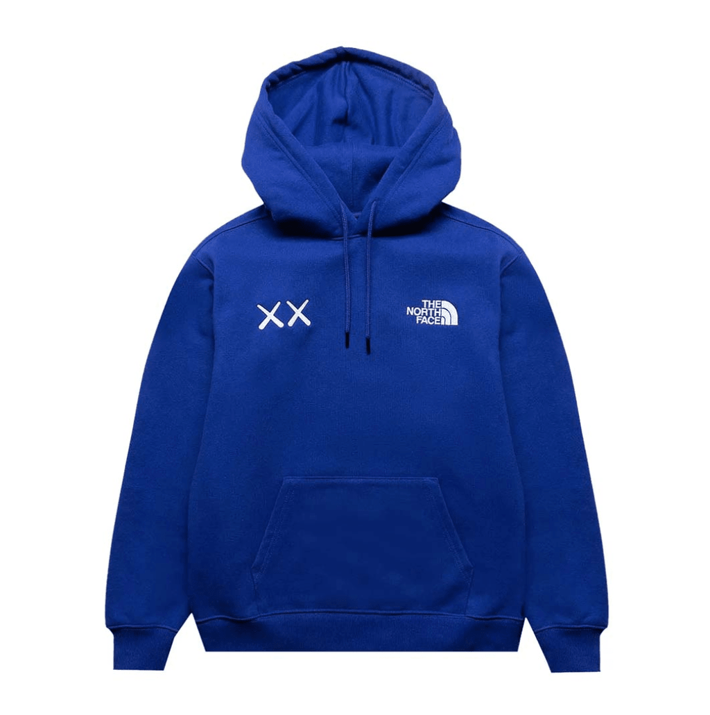 Kaws x The North Face Pullover Hoodie Bolt Blue by Kaws - NWAHYPE No.1 for streetwear Hoodies in USA