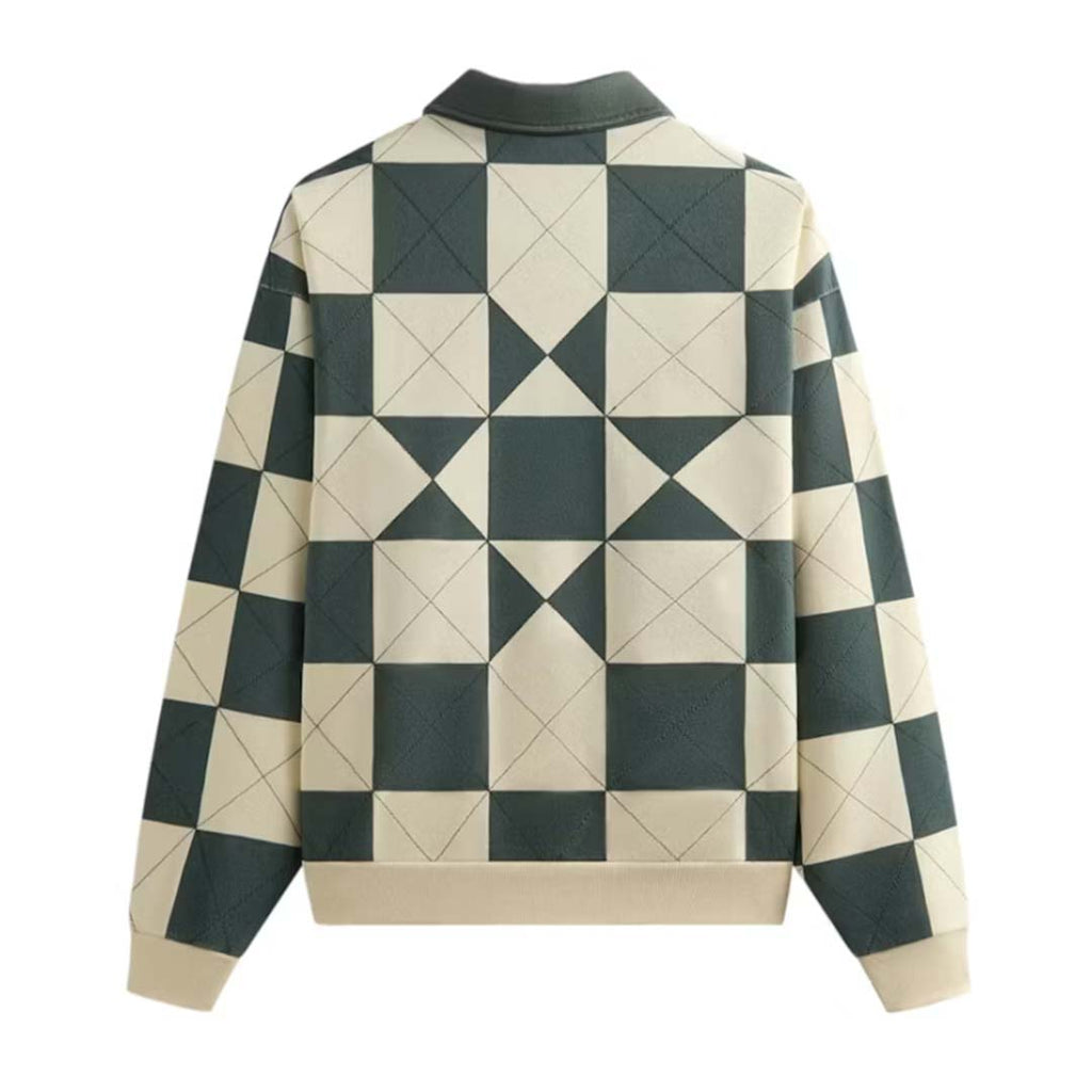 Kith Geo Quilted Nelson Rugby Sandrift by Kith - NWAHYPE No.1 for streetwear Hoodies in USA