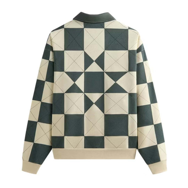 Kith Geo Quilted Nelson Rugby Sandrift by Kith - NWAHYPE No.1 for streetwear Hoodies in USA