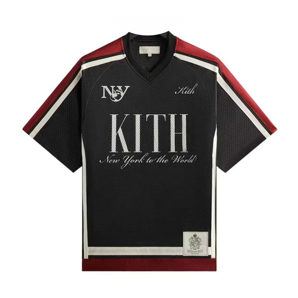 Kith Mesh Leon Jersey Black Red Tee by Kith - NWAHYPE No.1 for streetwear T-Shirts in USA