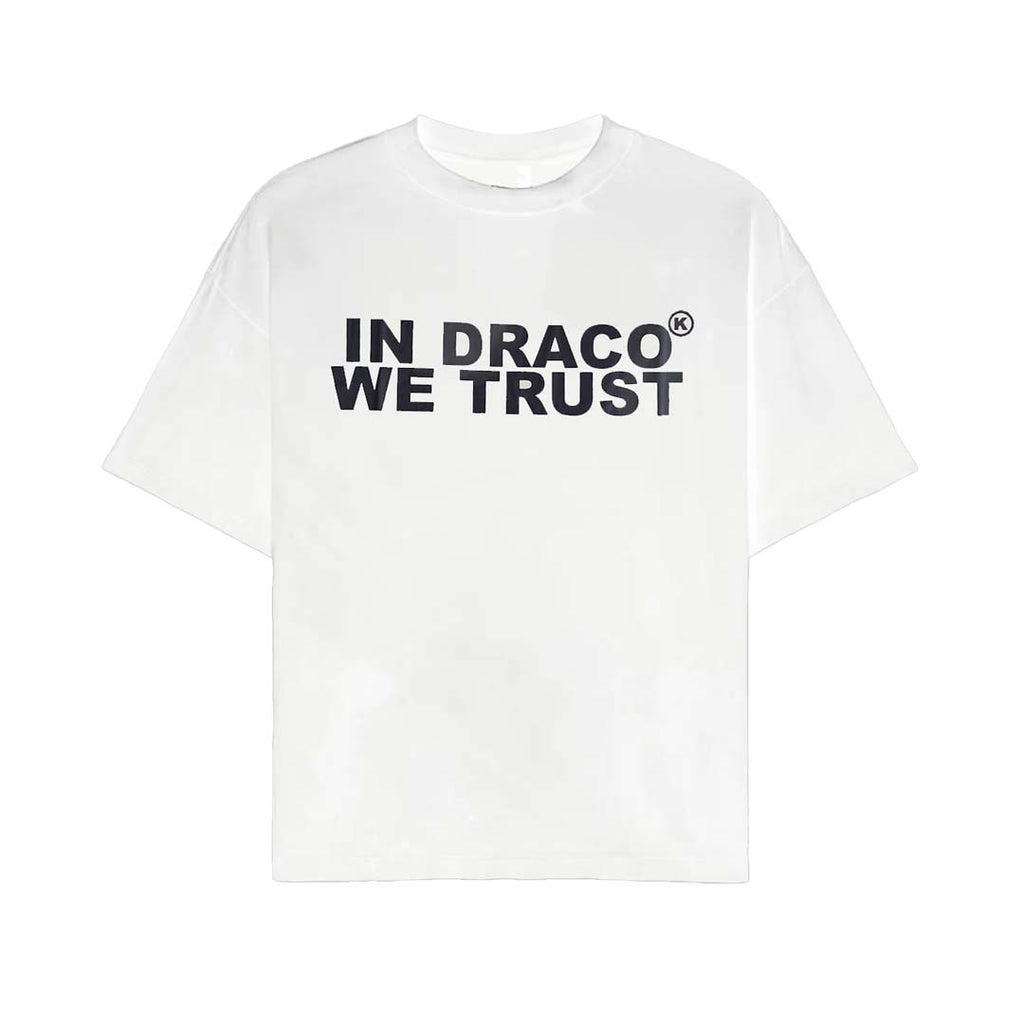Kixkz In Draco We Trust Tee White Black by Kixkz Clothing - NWAHYPE No.1 for streetwear T-Shirts in USA