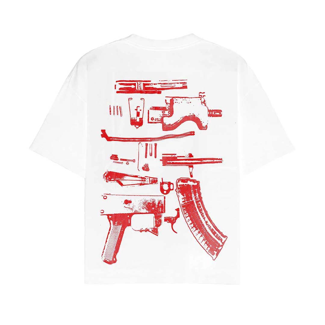 Kixkz In Draco We Trust Tee White/Red by Kixkz Clothing - NWAHYPE No.1 for streetwear T-Shirts in USA