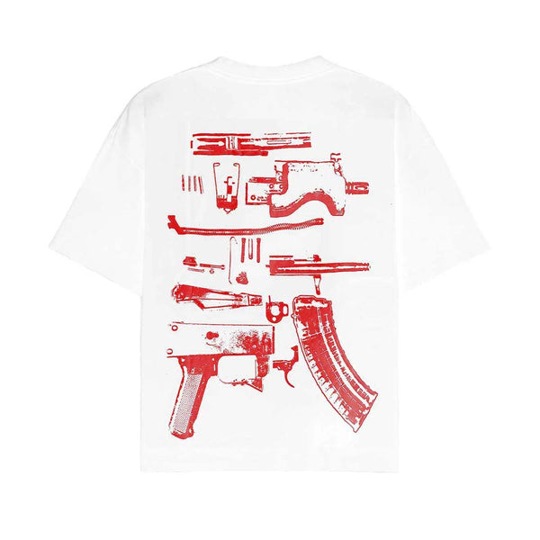 Kixkz In Draco We Trust Tee White/Red by Kixkz Clothing - NWAHYPE No.1 for streetwear T-Shirts in USA