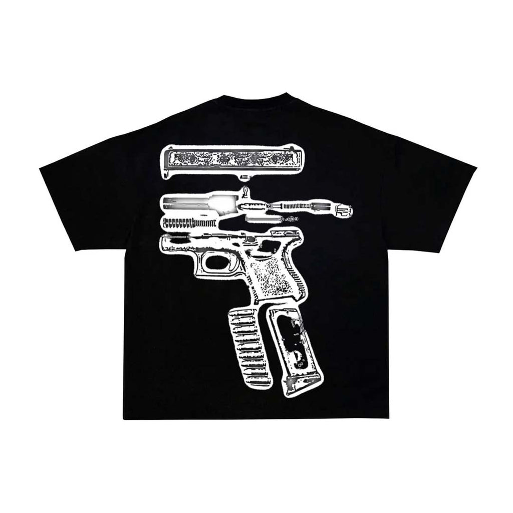 Kixkz In Glock We Trust Scrapyard Black Tee by Kixkz Clothing - NWAHYPE No.1 for streetwear T-Shirts in USA