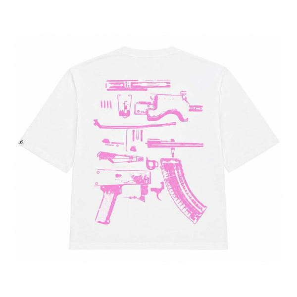 Kixkz In Glock We Trust Tee White Pink by GLOCK - NWAHYPE No.1 for streetwear T-Shirts in USA
