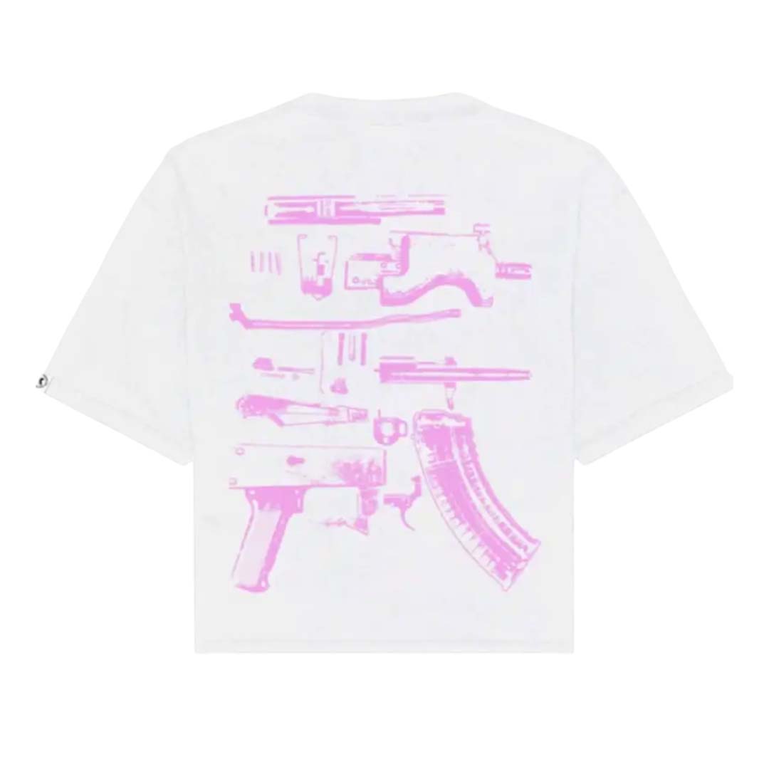 Kixkz In Glock We Trust Tee White Pink by Kixkz Clothing - NWAHYPE No.1 for streetwear T-Shirts in USA