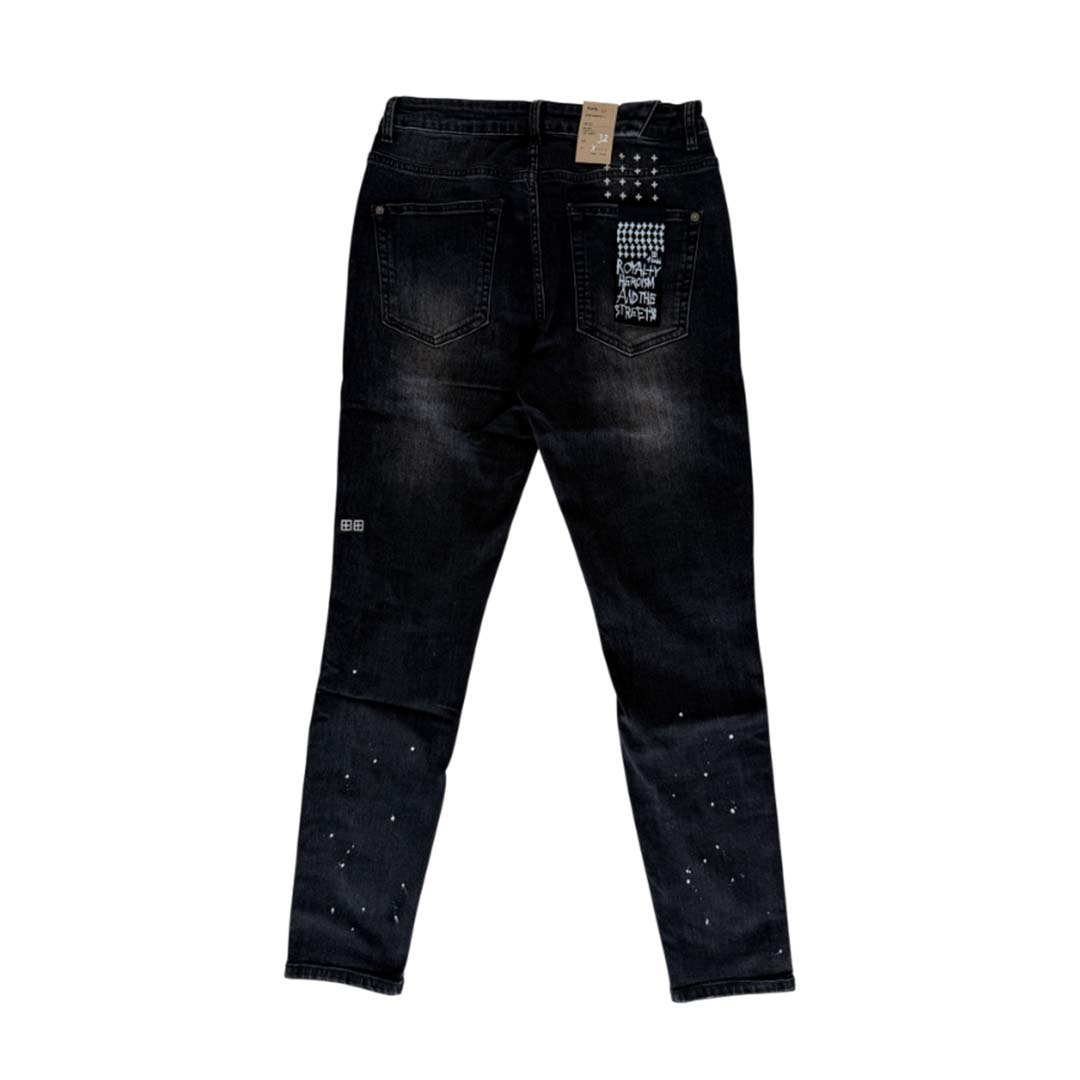 Ksubi Van Winkle Ace Black Sliced Jeans Black by Ksubi - NWAHYPE No.1 for streetwear Pants in USA