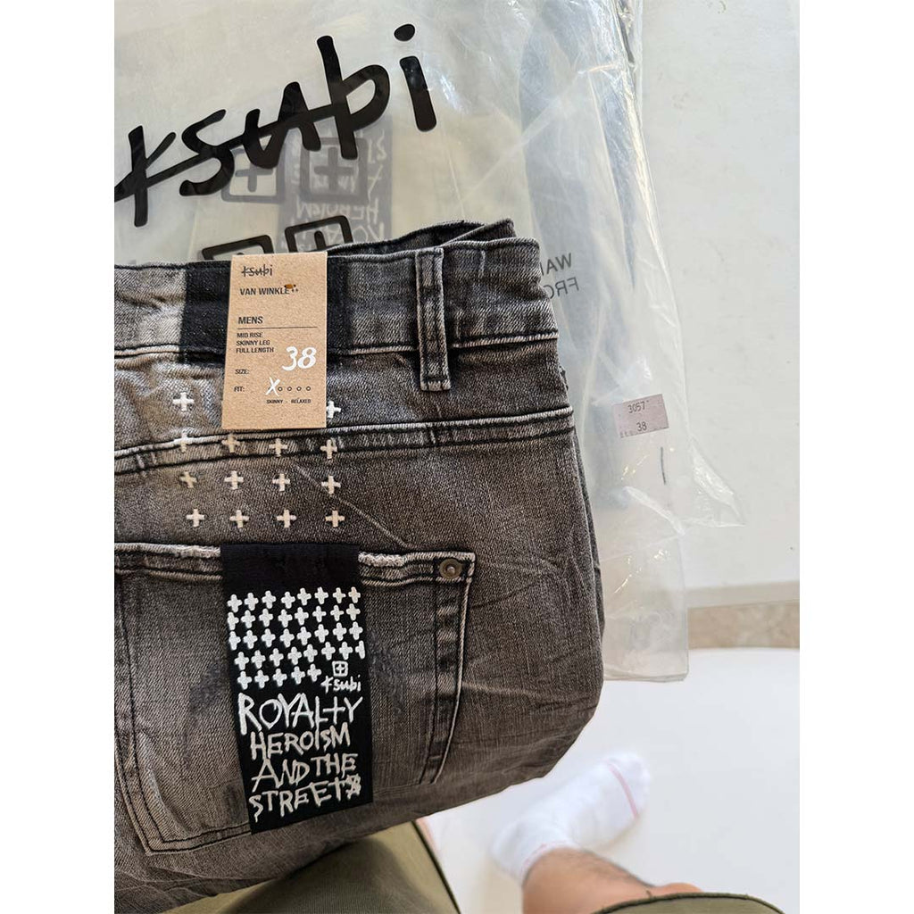Ksubi Van Winkle Burnt Skinny Jeans Washed Black by Ksubi - NWAHYPE No.1 for streetwear Pants in USA