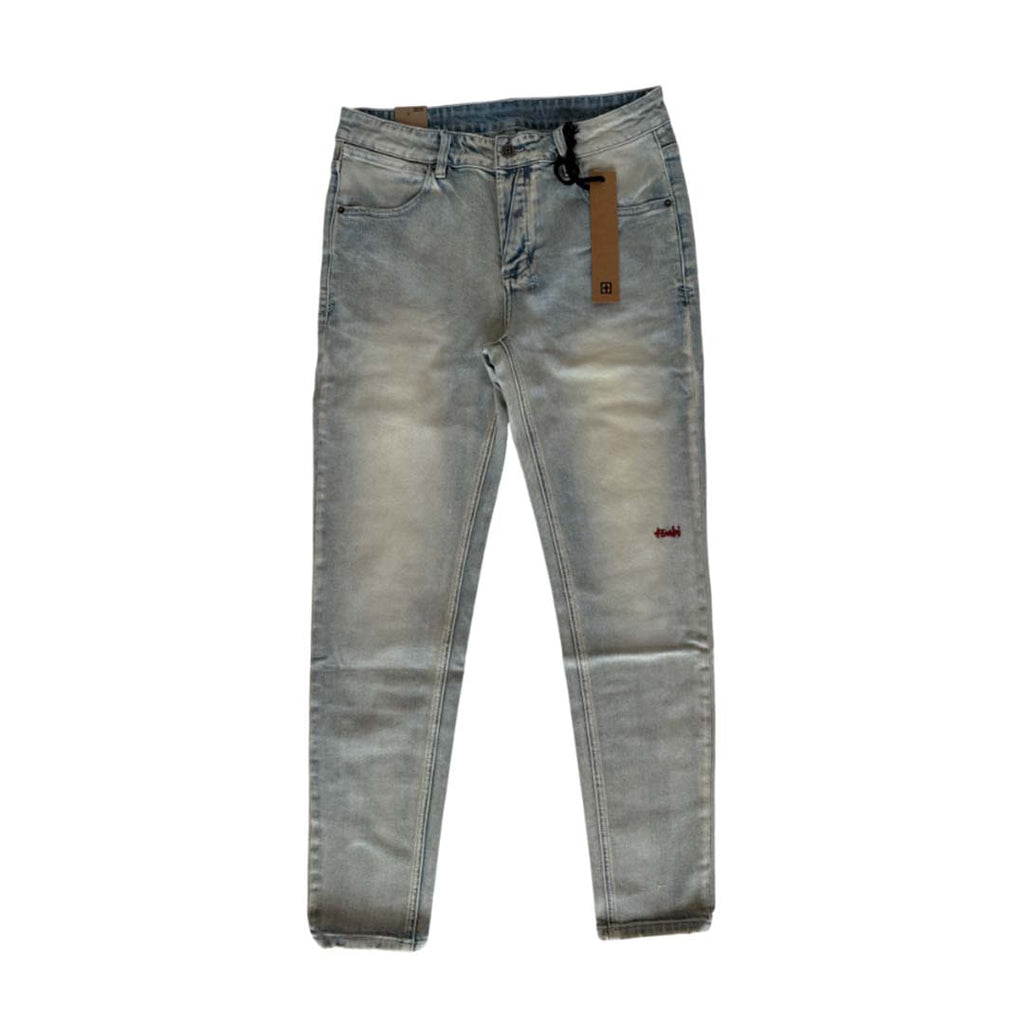 Ksubi Van Winkle Red Embroidered Skinny Jeans Light Wash by Ksubi - NWAHYPE No.1 for streetwear Pants in USA