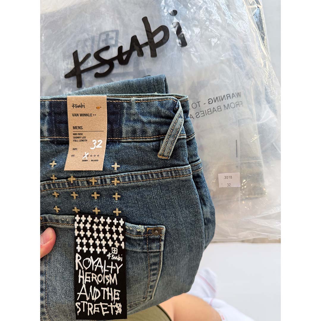 Ksubi Van Winkle Thrashed Jeans Blue Wash by Ksubi - NWAHYPE No.1 for streetwear Pants in USA