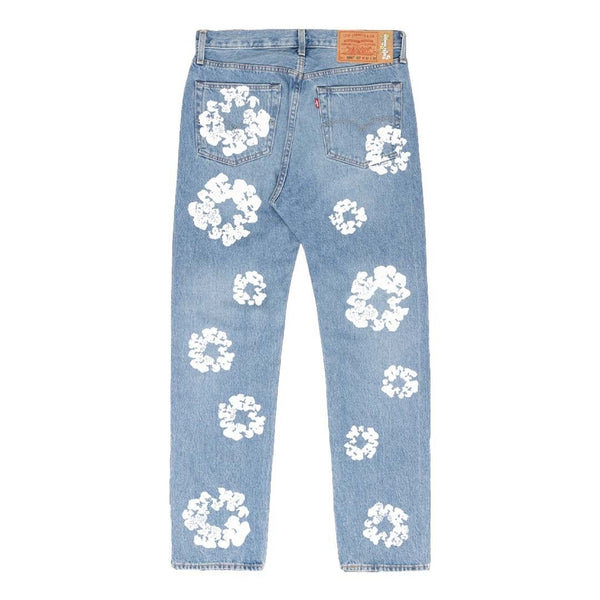 Levi's x Denim Tears The Cotton Wreath Jeans 'Light Wash' by Denim Tears - NWAHype 1 for streetwear Pants in USA