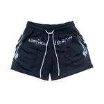 Lost Hills Black Nailed Heart Mesh Shorts by Lost Hills - NWAHype 1 for streetwear Shorts in USA