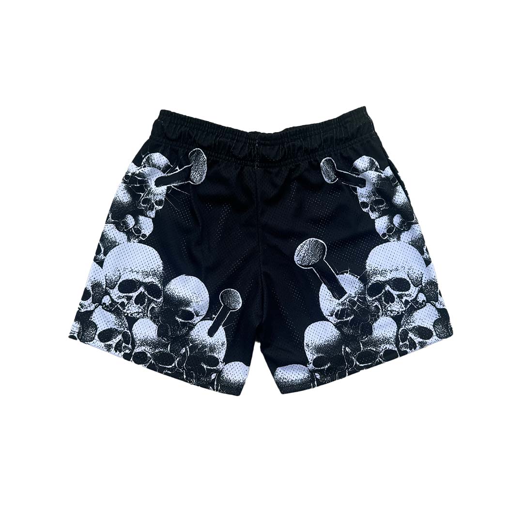 Lost Hills Black Pink Outline Mesh Shorts by Lost Hills - NWAHype 1 for streetwear Shorts in USA