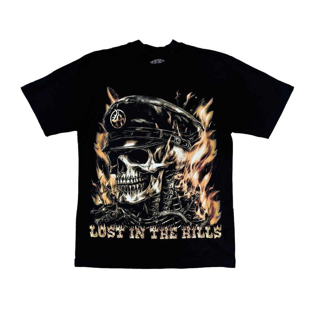 Lost Hills Flames Tee Black by Lost Hills - NWAHype 1 for streetwear T-Shirts in USA