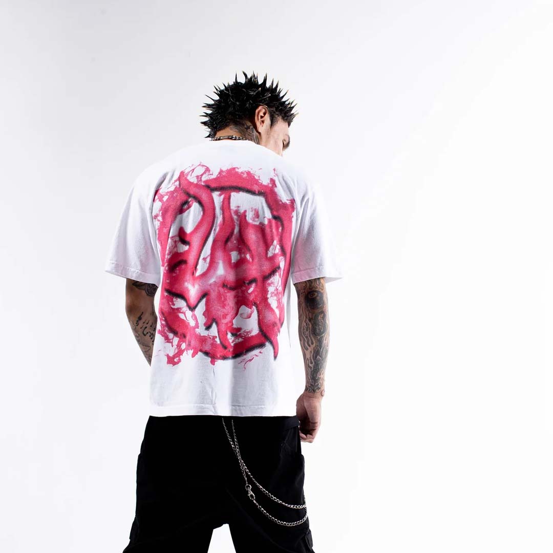 Lost Hills x Cough Syrup Head Tee White by Lost Hills - NWAHype 1 for streetwear T-Shirts in USA