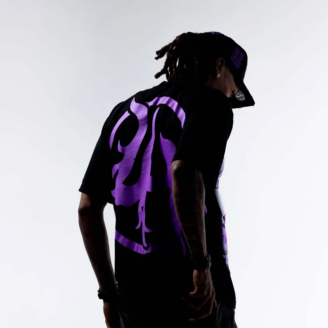 Lost Hills x Cough Syrup Scream Tee Black by Lost Hills - NWAHype 1 for streetwear T-Shirts in USA