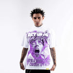 Lost Hills x Cough Syrup Scream Tee White by Lost Hills - NWAHype 1 for streetwear T-Shirts in USA