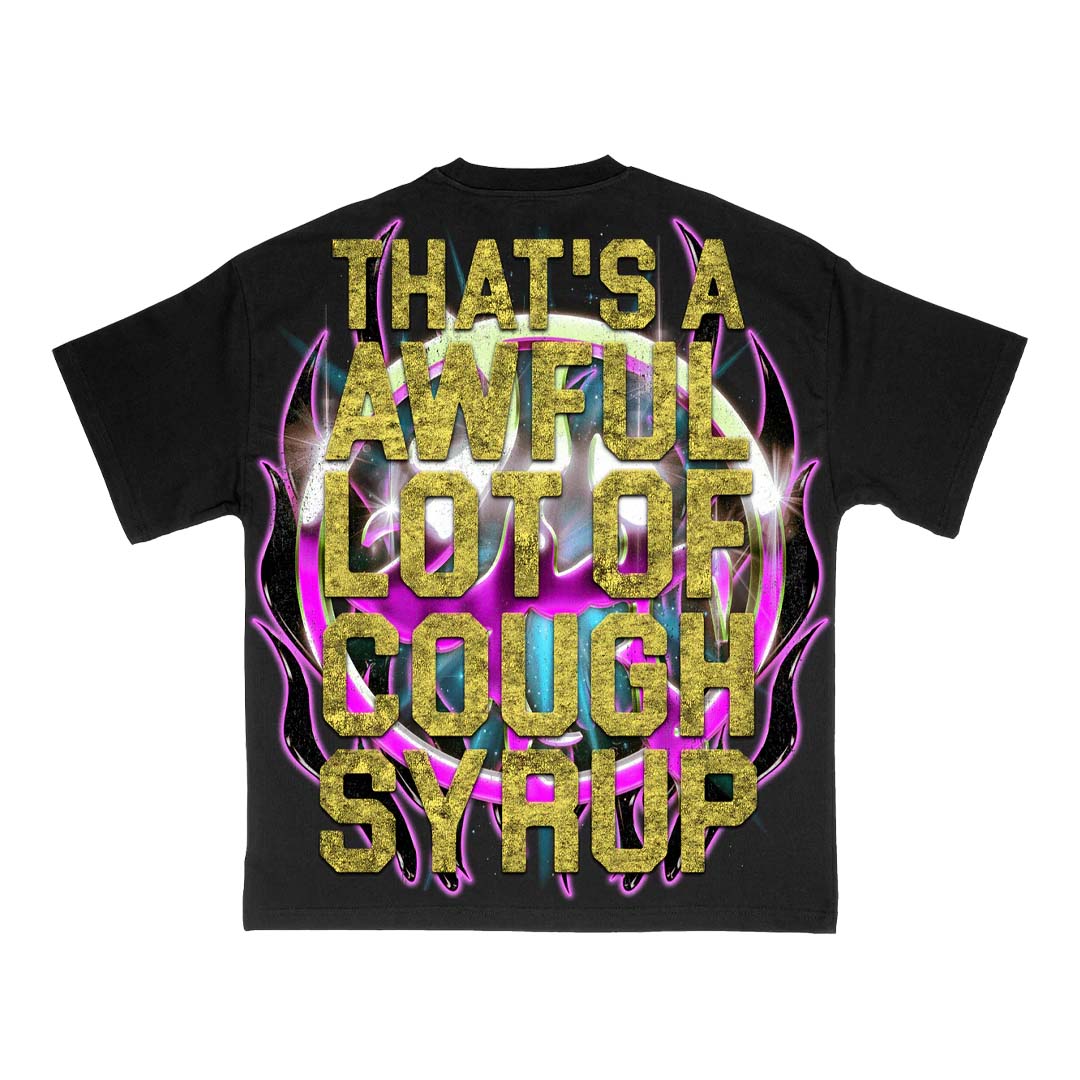 Lost Hills x Cough Syrup Skull Tee Black by Lost Hills - NWAHype 1 for streetwear T-Shirts in USA