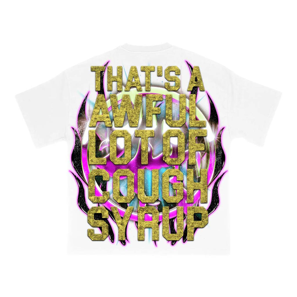 Lost Hills x Cough Syrup Skull Tee White by Lost Hills - NWAHype 1 for streetwear T-Shirts in USA