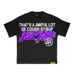 Lost Hills x Cough Syrup Spell Out Tee Black by Lost Hills - NWAHype 1 for streetwear T-Shirts in USA