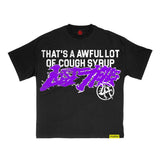 Lost Hills x Cough Syrup Spell Out Tee Black by Lost Hills - NWAHype 1 for streetwear T-Shirts in USA