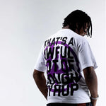 Lost Hills x Cough Syrup Spell Out Tee White by Lost Hills - NWAHype 1 for streetwear T-Shirts in USA