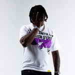 Lost Hills x Cough Syrup Spell Out Tee White by Lost Hills - NWAHype 1 for streetwear T-Shirts in USA