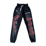Lost Intricacy Evil Wing Sweatpants Black by Lost Intricacy - NWAHype 1 for streetwear Pants in USA