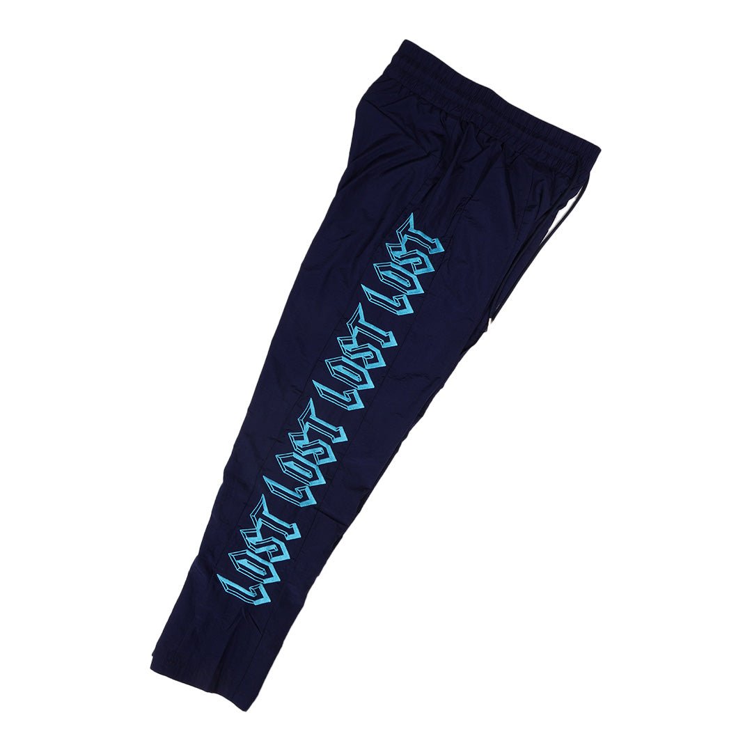 Lost Intricacy Navy Blue Track Pants by Lost Intricacy - NWAHype 1 for streetwear Pants in USA