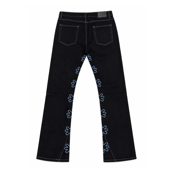 Lost Shadows Outline Denim Pants Black Blue by Lost Shadows - NWAHYPE No.1 for streetwear Pants in USA