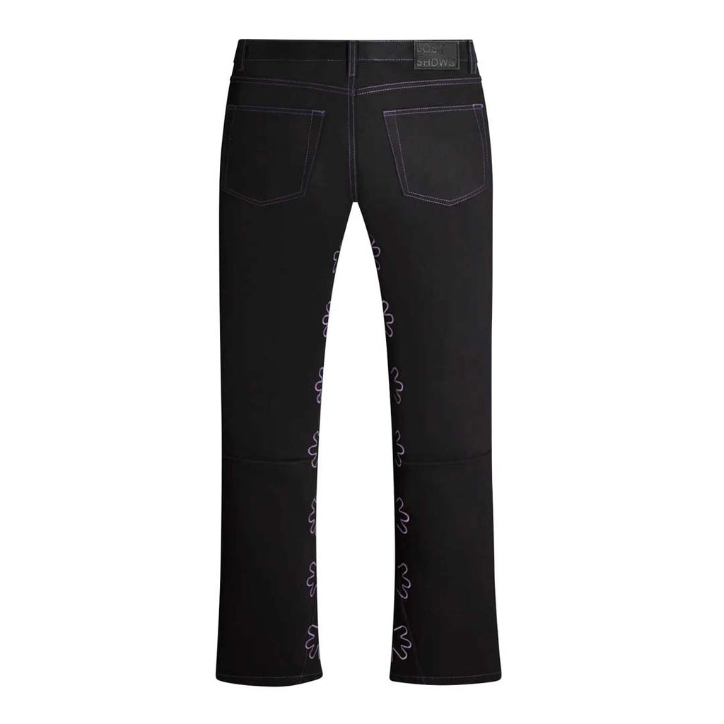 Lost Shadows Outline Denim Pants Black Purple by Lost Shadows - NWAHYPE No.1 for streetwear Pants in USA
