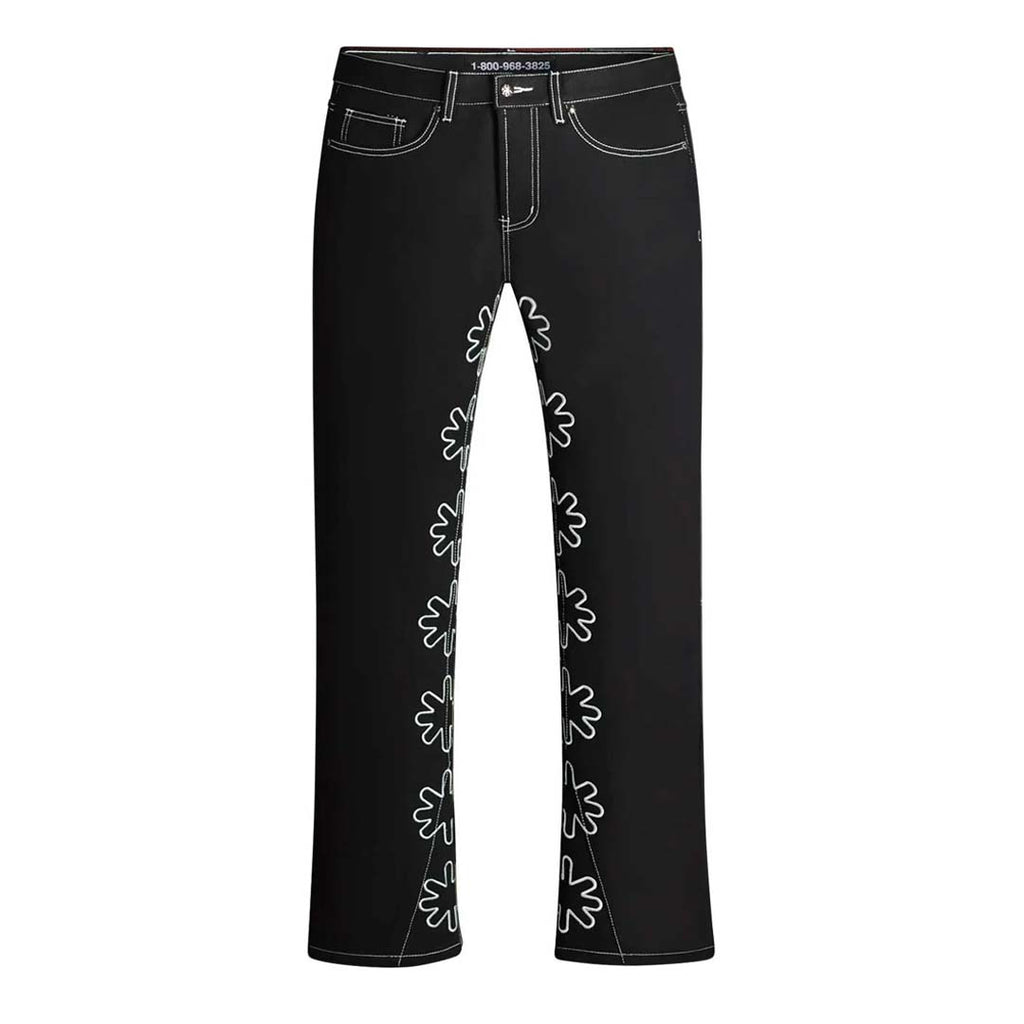 Lost Shadows Outline Denim Pants Black White by Lost Shadows - NWAHYPE No.1 for streetwear Pants in USA