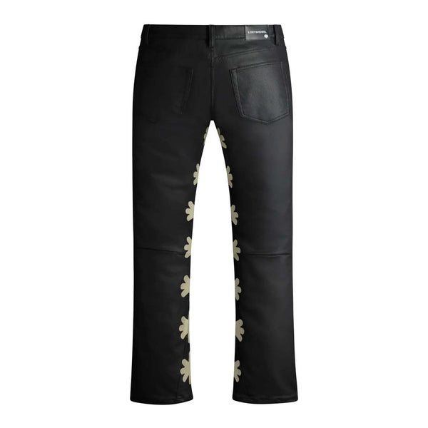 Lost Shadows Sun Logo Wax Pant Black Bone by Lost Shadows - NWAHYPE No.1 for streetwear Pants in USA