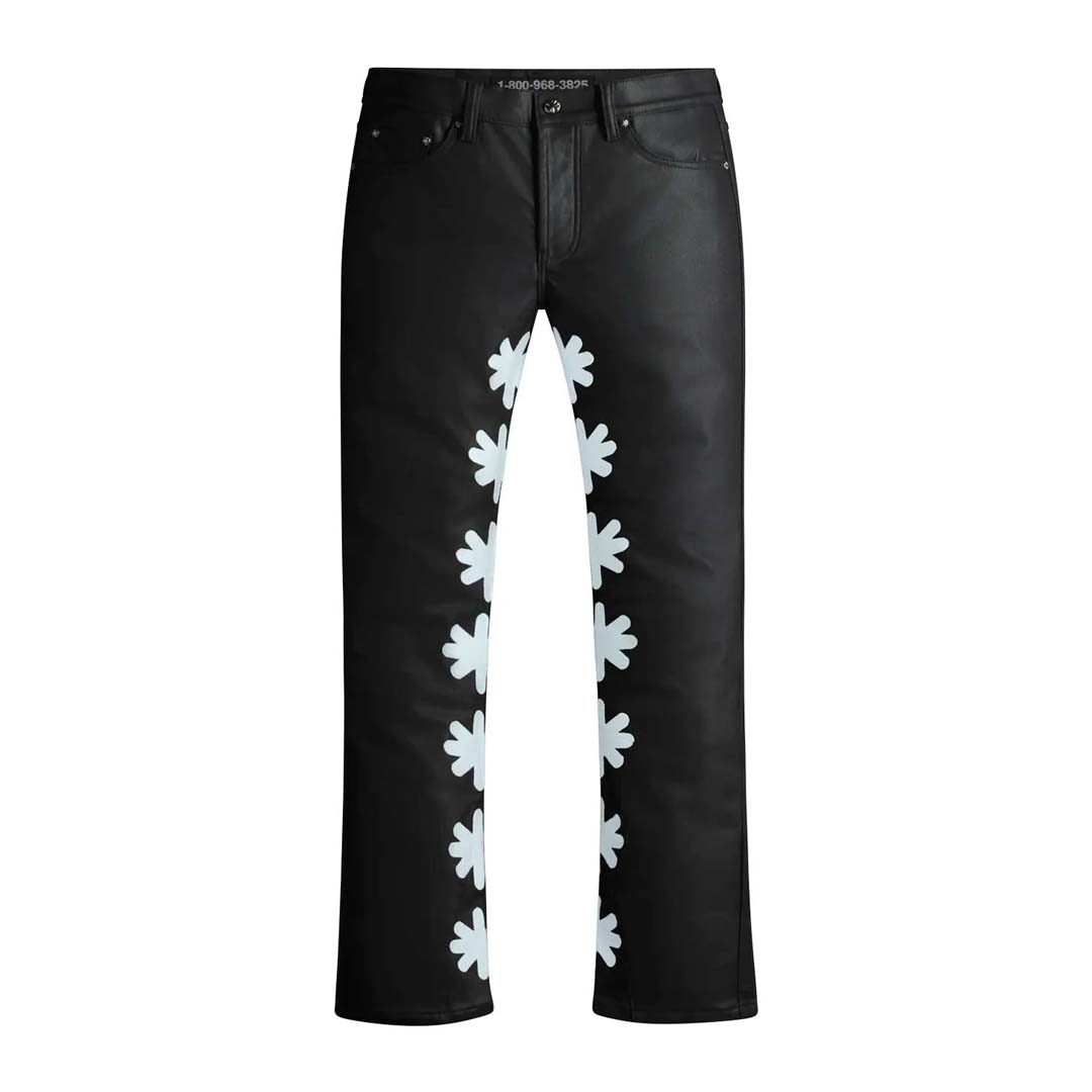 Lost Shadows Sun Logo Wax Pants Black Frost by Lost Shadows - NWAHYPE No.1 for streetwear Pants in USA