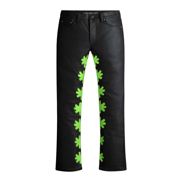 Lost Shadows Sun Logo Wax Pants Black Green by Lost Shadows - NWAHYPE No.1 for streetwear Pants in USA