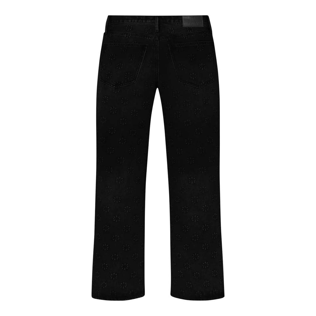 Lost Shdws Black Embossed Denim Jeans by Lost Shadows - NWAHYPE No.1 for streetwear Pants in USA