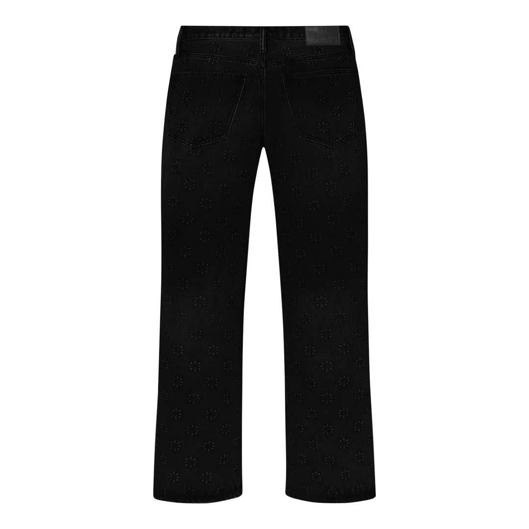 Lost Shdws Black Embossed Denim Jeans by Lost Shadows - NWAHYPE No.1 for streetwear Pants in USA