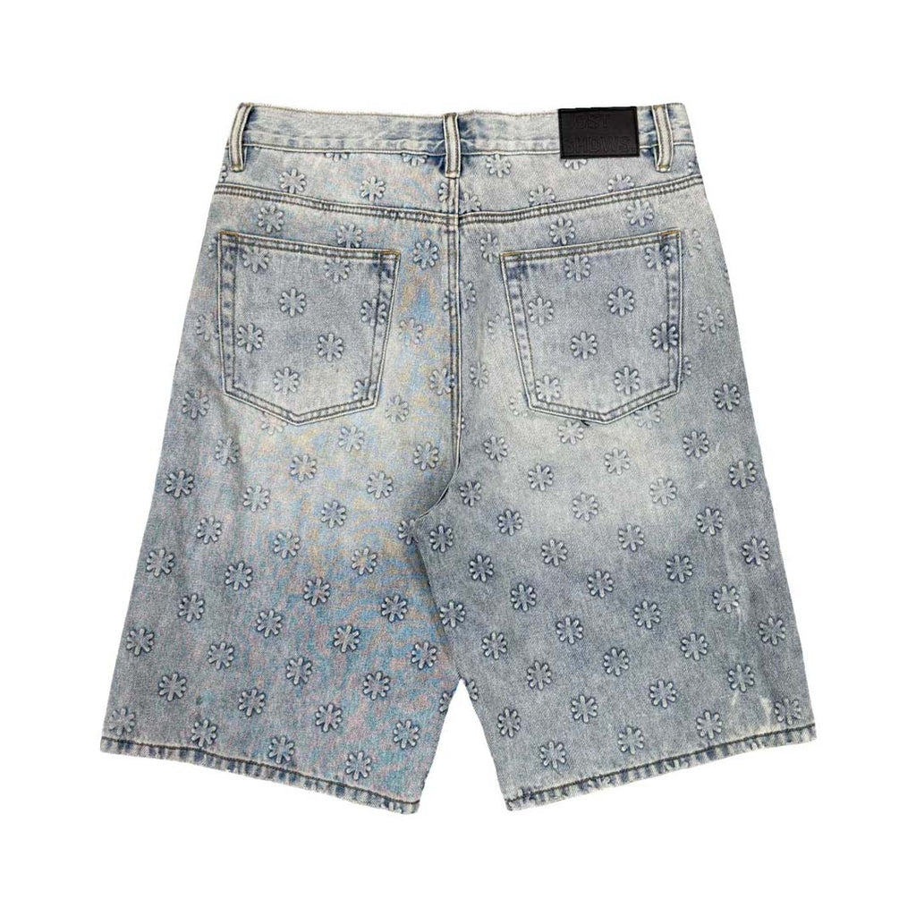 Lost Shdws Embossed Logo Blue by Lost Shadows - NWAHYPE No.1 for streetwear Shorts in USA