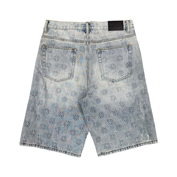 Lost Shdws Embossed Logo Blue by Lost Shadows - NWAHYPE No.1 for streetwear Shorts in USA
