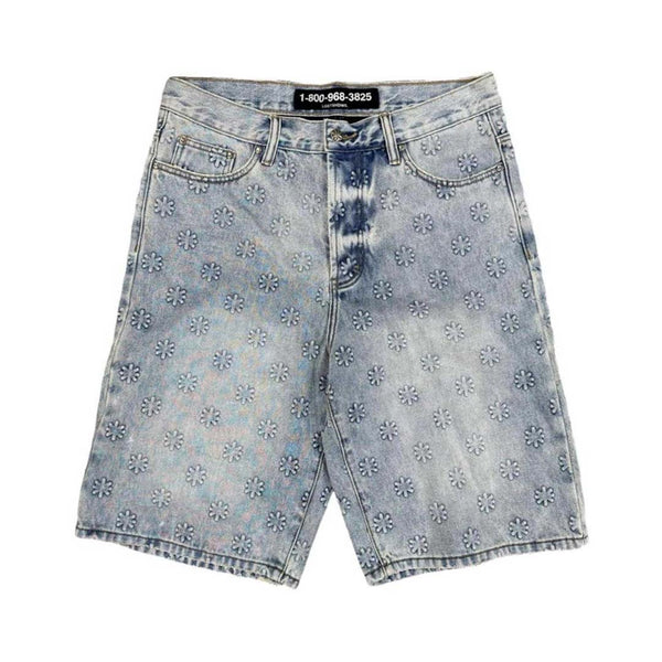 Lost Shdws Embossed Logo Blue by Lost Shadows - NWAHYPE No.1 for streetwear Shorts in USA