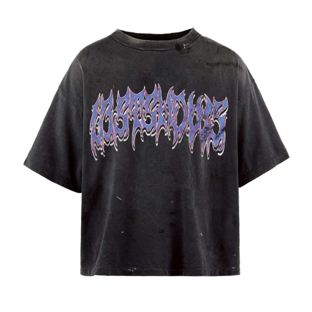 Lost Shdws Metallic Font Black Tee by Lost Shadows - NWAHYPE No.1 for streetwear T-Shirts in USA